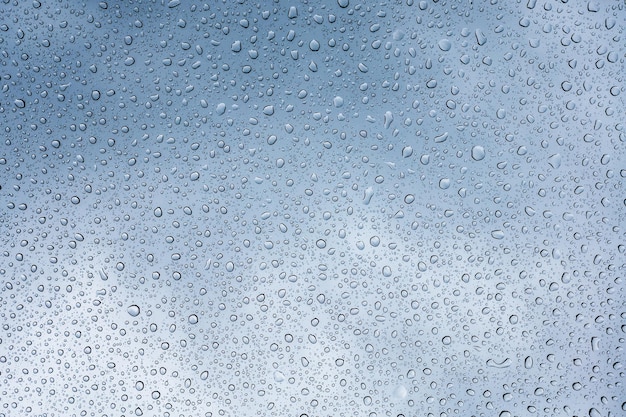 Abstract raindrops on glass Texture