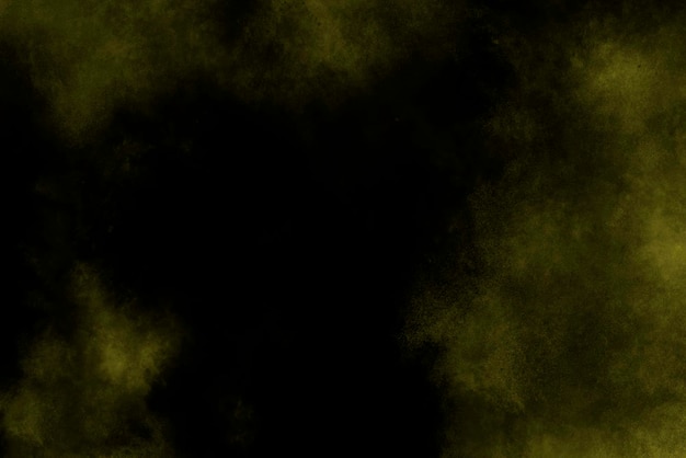 Abstract real dust floating over black background