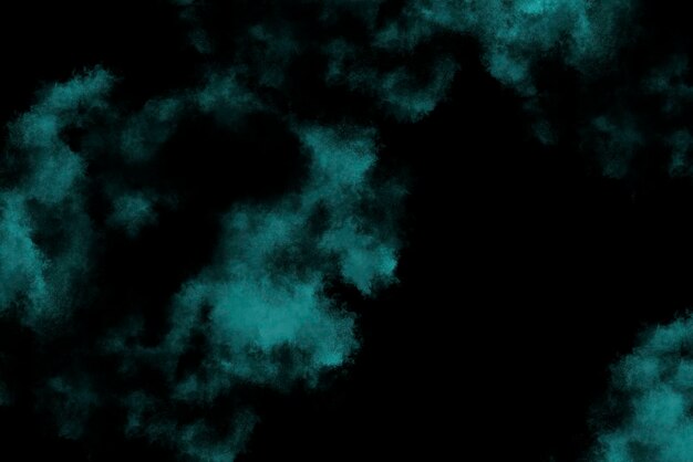 Photo abstract real dust floating over black background