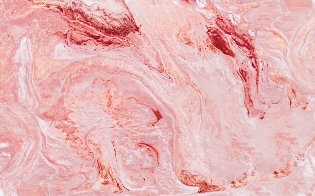 Фото Абстрактная реалистичная жидкая краска мраморный эффект, техника жидкого искусства брызг, потоков и мазков краски. текстура акрилового фона для ткани, упаковки, обоев, чехлов, обертки