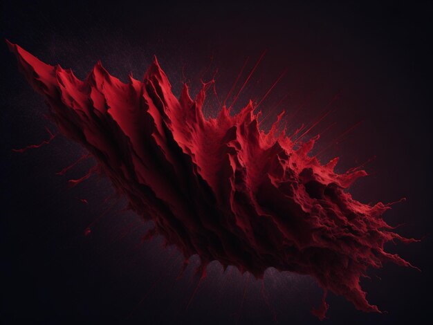 Abstract red background computer generated illustration fractal art design