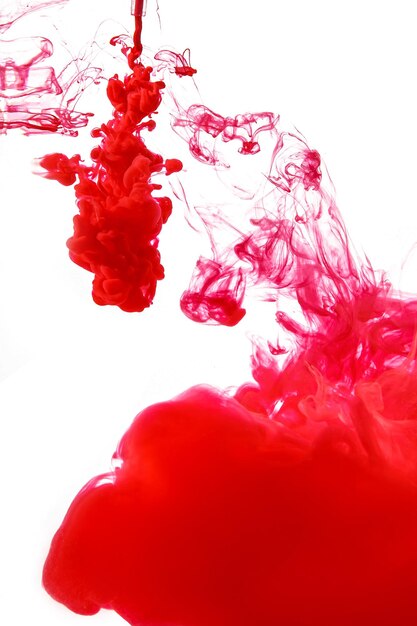 Abstract red background. Splash of paint.