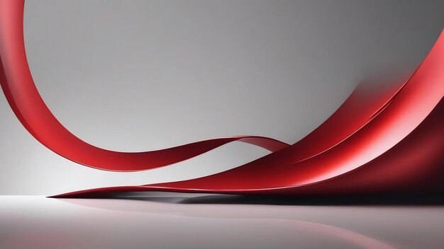 Abstract red background for web design templates and product studio with smooth gradient color