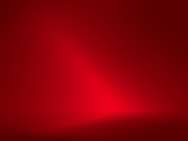 Abstract red background for web design templates and product studio with smooth gradient color