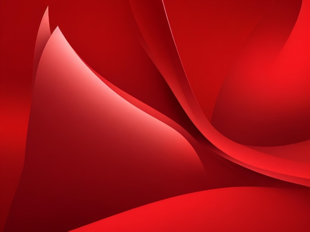 abstract red background with curved lines 3d rendering