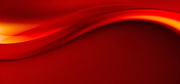 Abstract red background with flowing waves