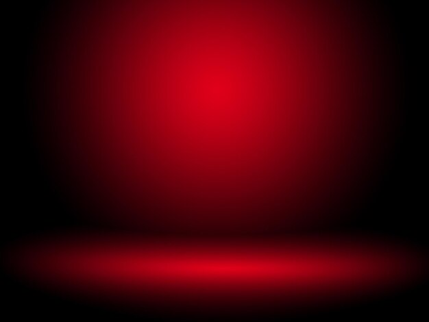 Abstract red background with smooth gradient used for web design templates product studio room