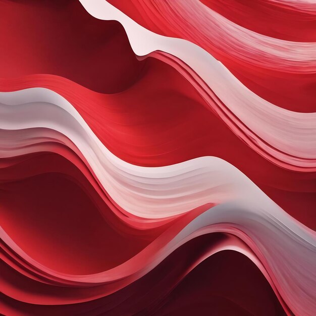 Abstract red background with waves