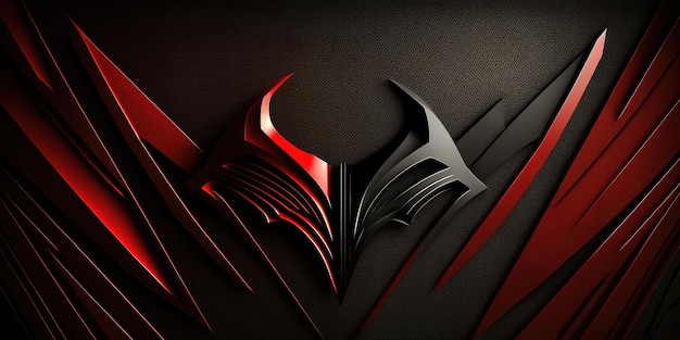 Abstract red and black background