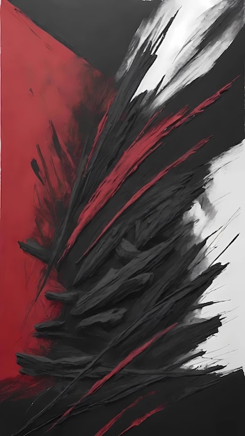 추상적인 빨간색과 검은색 그림 벽지 배경