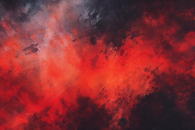 Abstract red and black grunge texture on dark background