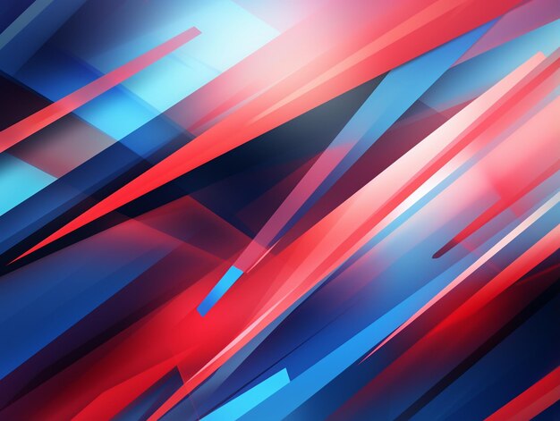 Photo abstract red and blue background