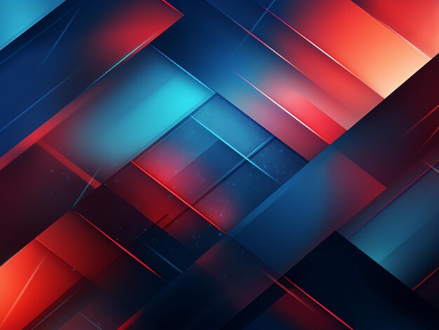 Photo abstract red and blue background