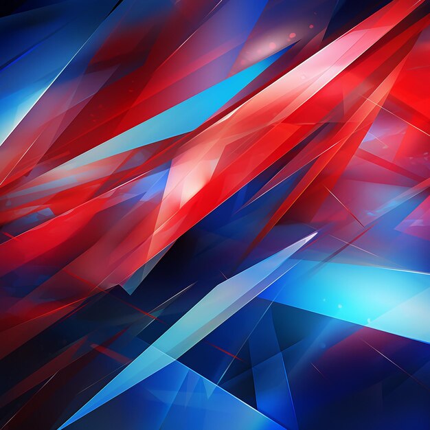 Photo abstract red and blue background