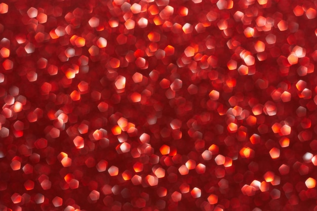 Photo abstract red bokeh lights background