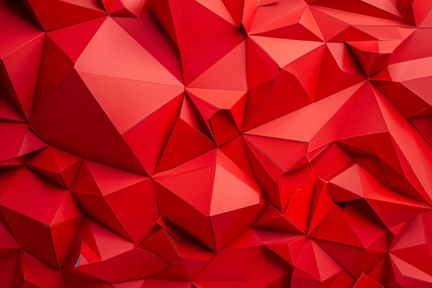 Abstract red geometric polygonal background