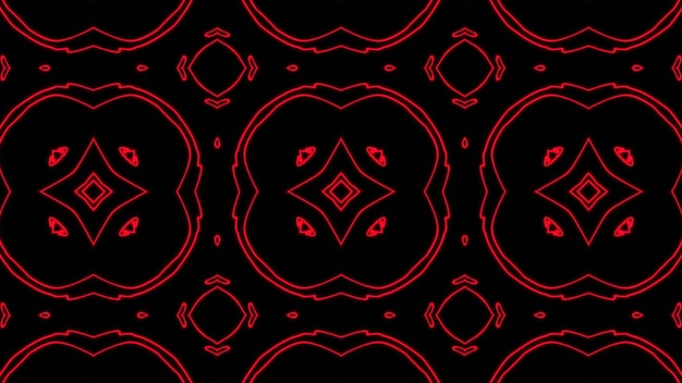 抽象的な赤い幾何学的なシームレスパターンの背景プレミアム写真