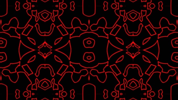 抽象的な赤い幾何学的なシームレスパターンの背景プレミアム写真