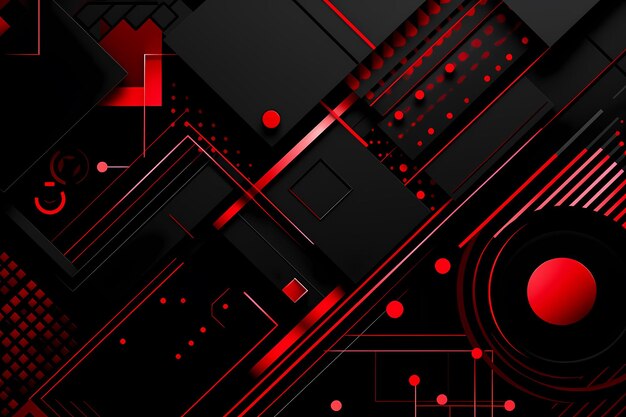 abstract red geometric shapes background