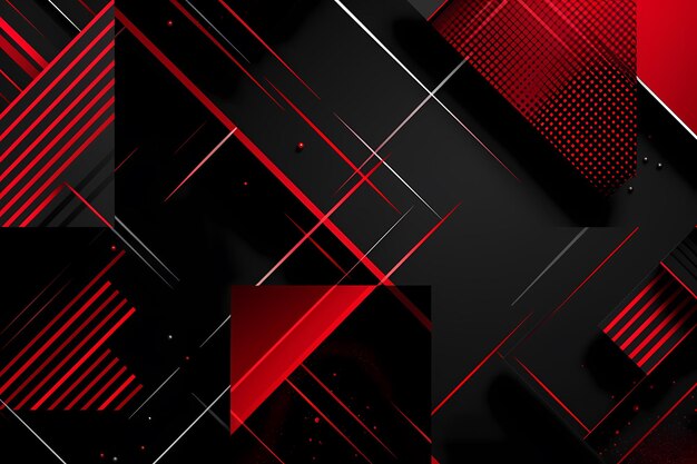 Photo abstract red geometric shapes background