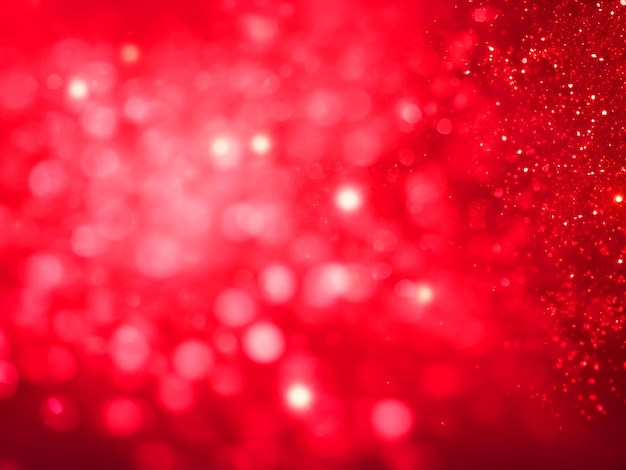 abstract Red glow particle bokeh background