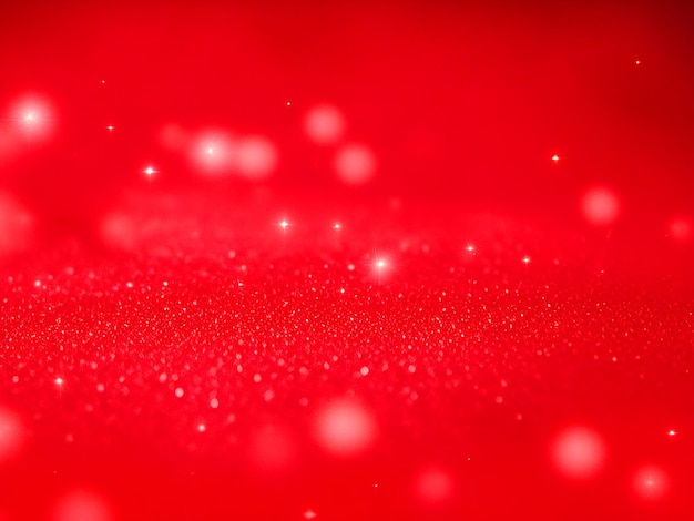 Photo abstract red glow particle bokeh background