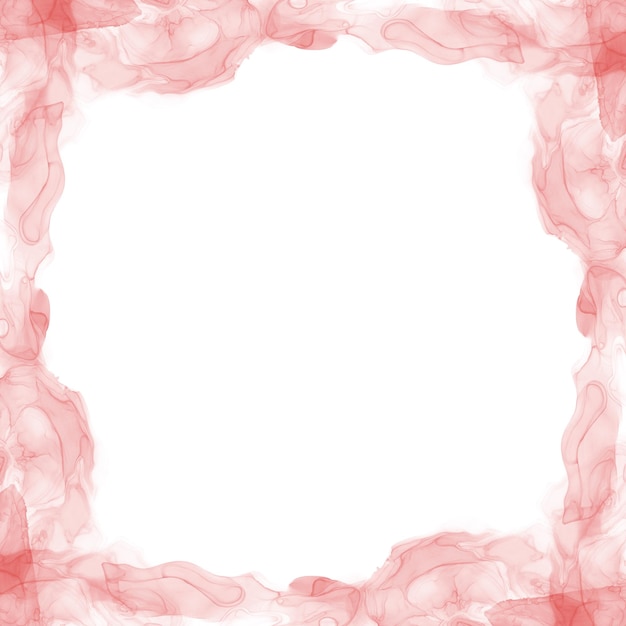 Abstract Red Ink Frame