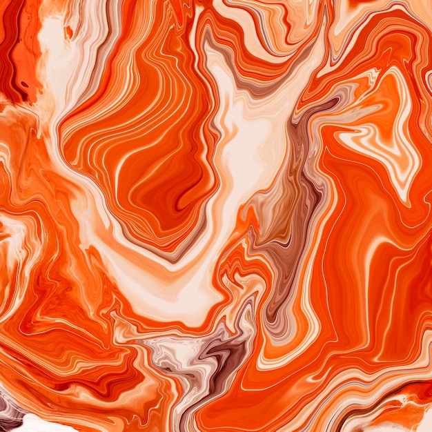 Abstract red liquid marble background