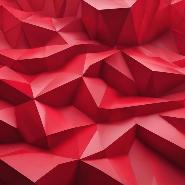 Abstract red low poly background