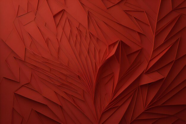 Abstract red origami background Futuristic background design generative ai