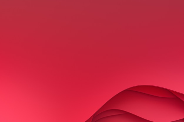 Abstract red paper art background