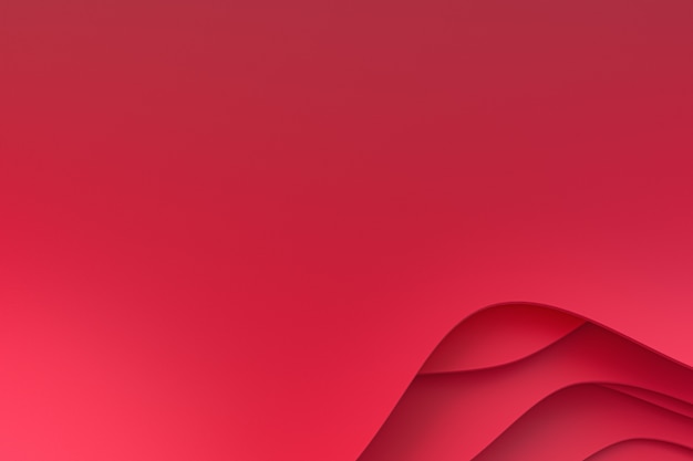 Abstract red paper art background