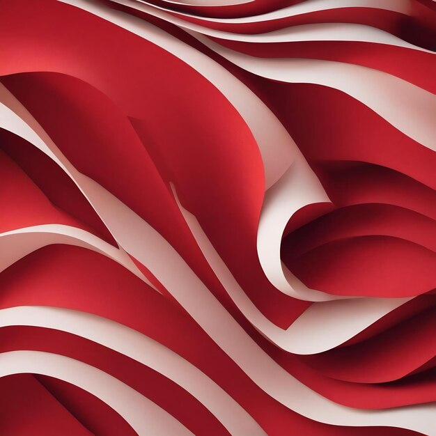 Abstract red paper art background