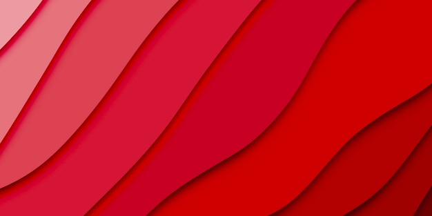 Abstract Red Paper Cut Template Effect for background