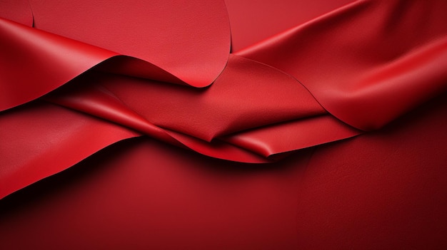 Abstract red silk fabric texturegenerative ai