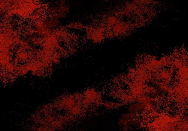 Photo abstract red watercolor on black background