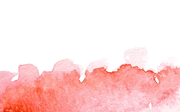 Abstract red watercolor on white background