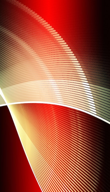 抽象的な赤い波とランダムな円、背景