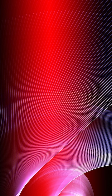 Abstract red waves and random circles, background