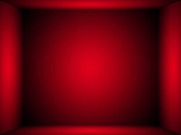 Abstract red and white gradient Plain studio background