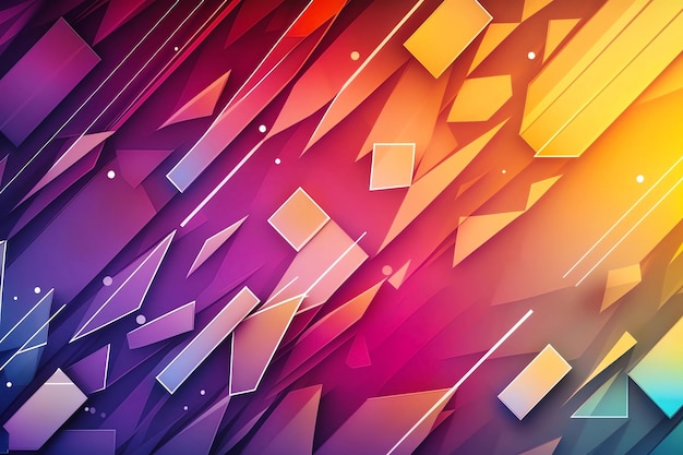 Abstract red and yellow background with diagonal elements created with generative ai