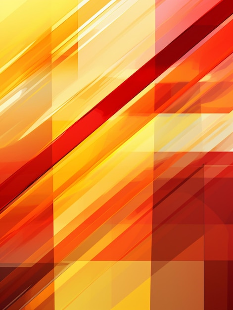 Abstract red and yellow background with diagonal elements created
