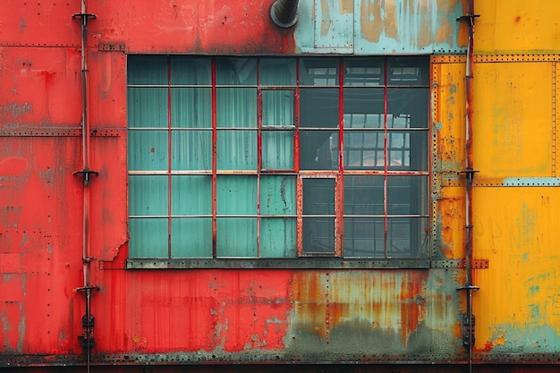 Абстрактные отражения в городских окнах