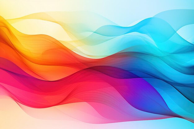Photo abstract representation of energy waves in vivid colors