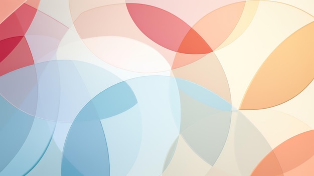 an abstract representation of interconnected circles in various shades of pastel colors