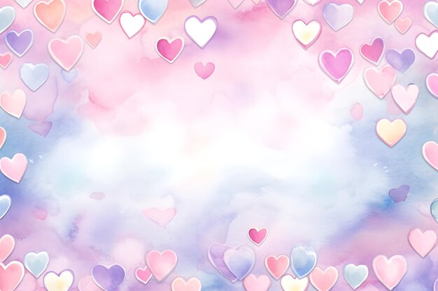 Abstract romantic background with hearts love valentines day wedding