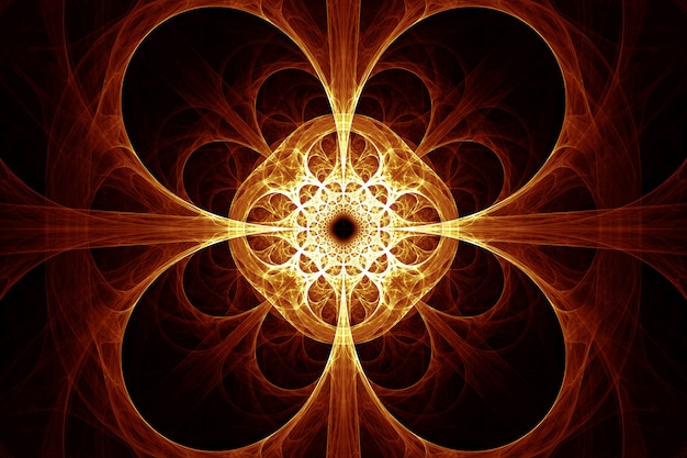 Abstract rond rood bloemblaadje