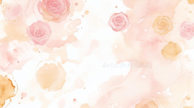 Abstract rose blush liquid watercolor background