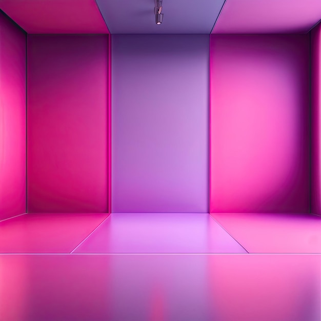 Abstract roze studio achtergrond voor productpresentatie Lege grijze kamer met schaduwen van venster