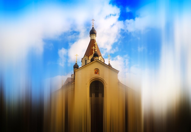 Abstract Russian church religion background